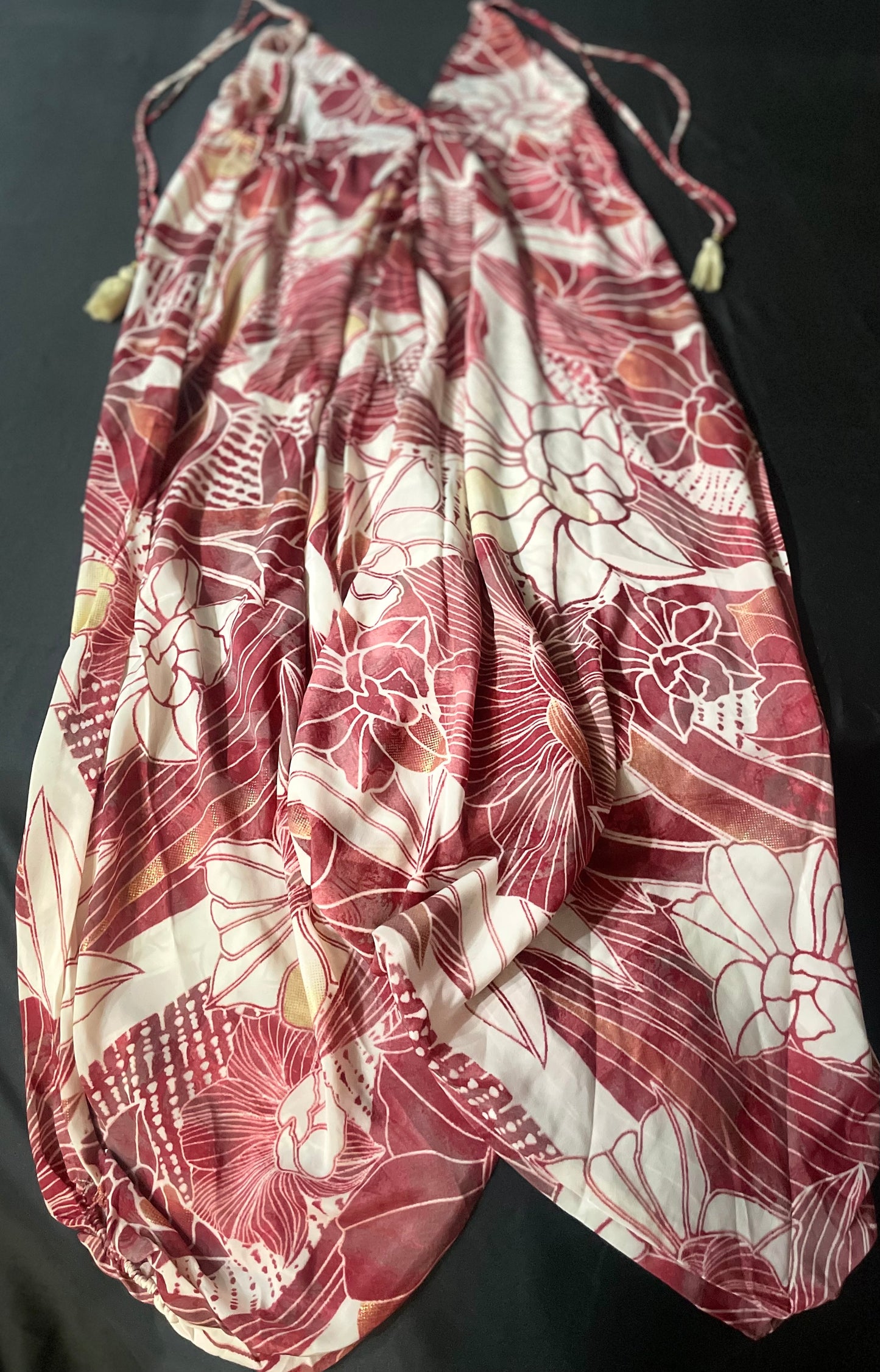 BOHO JUMPSUIT WITH POCKETS, HAREM PANTS